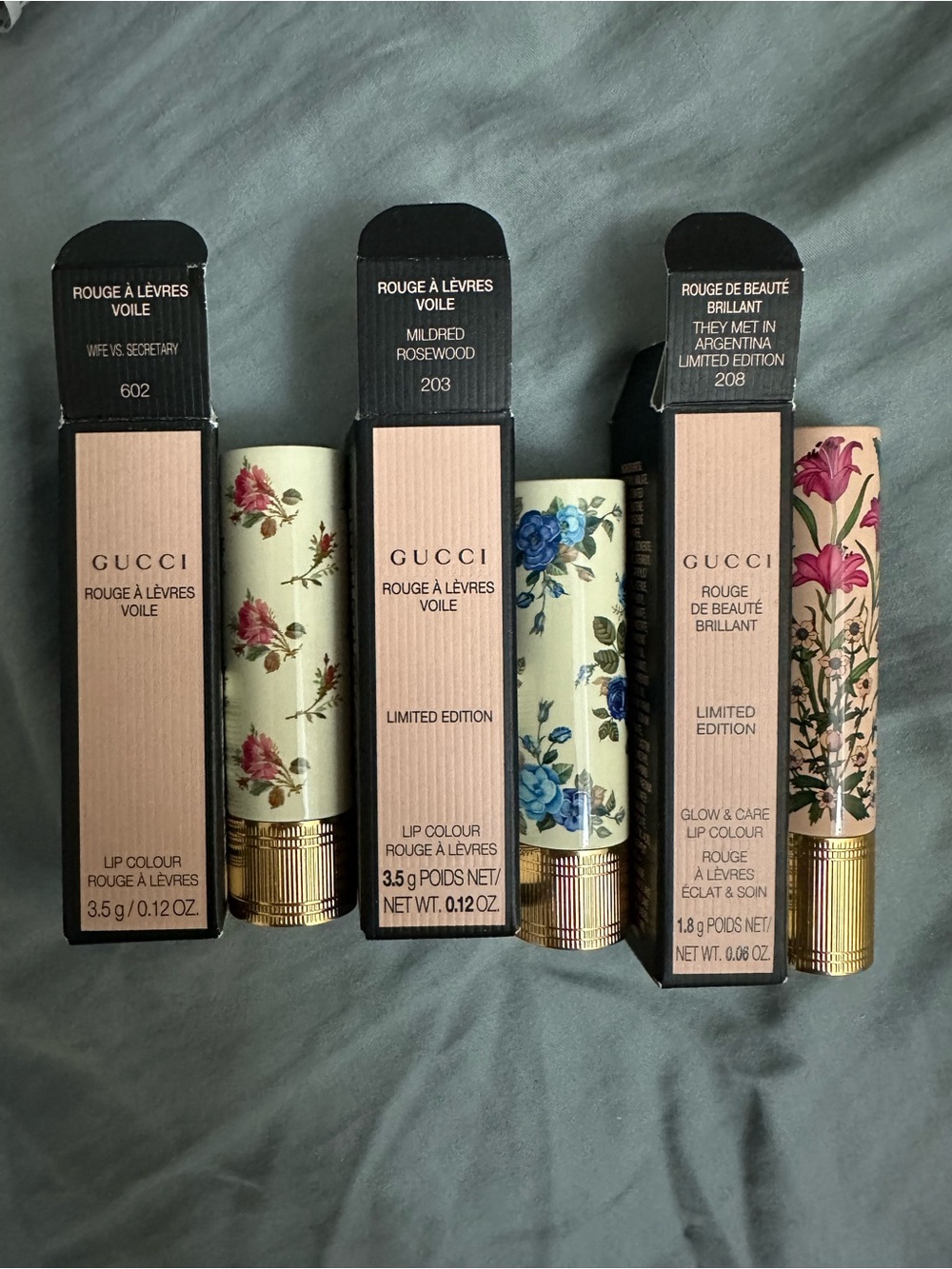 (3) Gucci lipstick set of 3